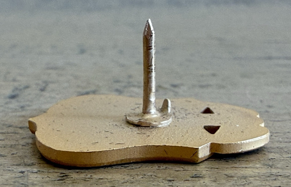 FBI Gold Shield Lapel Pin Raised Design