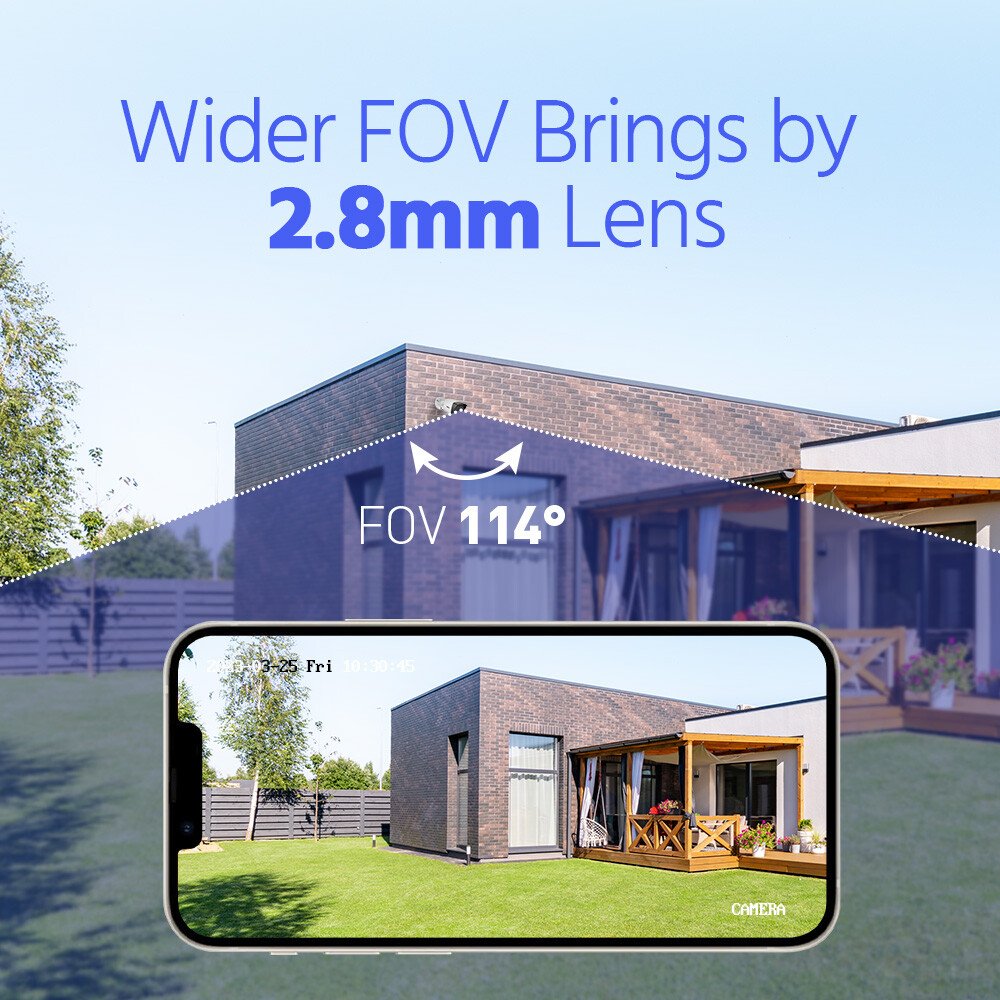 ANNKE 5MP Color POE IP Security Camera System Human Detection 8CH 8MP NVR Audio