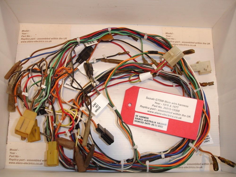 Suzuki GT500 (models A & B Replica main wire harness)