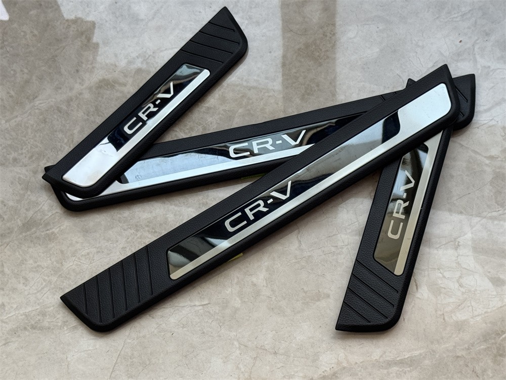 For Honda CR-V CRV Steel Accessories Protector Door Sill Scuff Plate Car Sticker