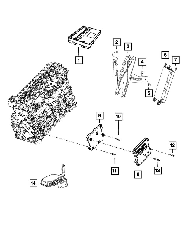 Genuine Mopar Transmission Control Module 68227783AA
