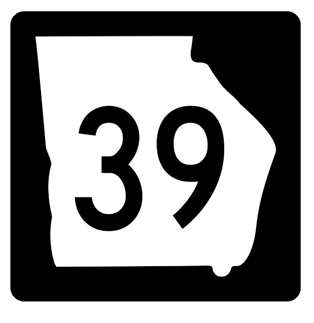 Georgia State Route 39 Sticker Decal