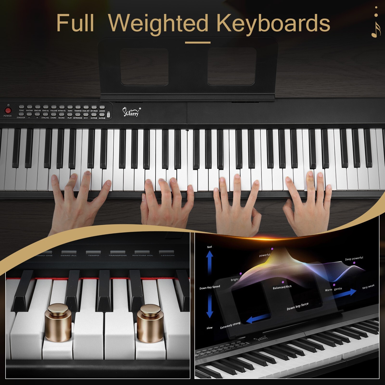 🎸AFTER CHRISTMAS SPECIAL!🎸88 Key Foldable Electric Piano/Keyboard +Case +MIDI!