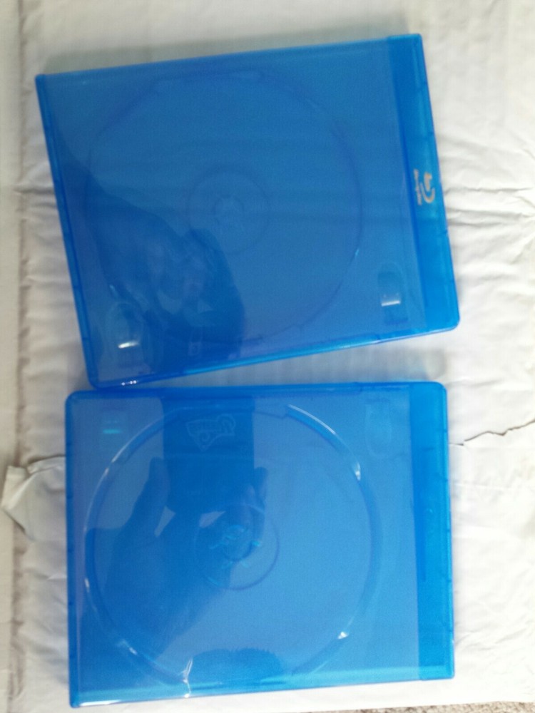 AcePlus Blu Ray Premium Replacement Case Single Disc 12mm Embossed Blu-Ray Logo