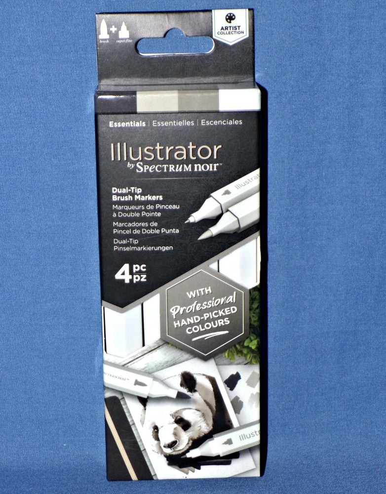 Illustrator Essentials Alcohol Blendable Markers Dual Tip Brush & Fine Spectrum