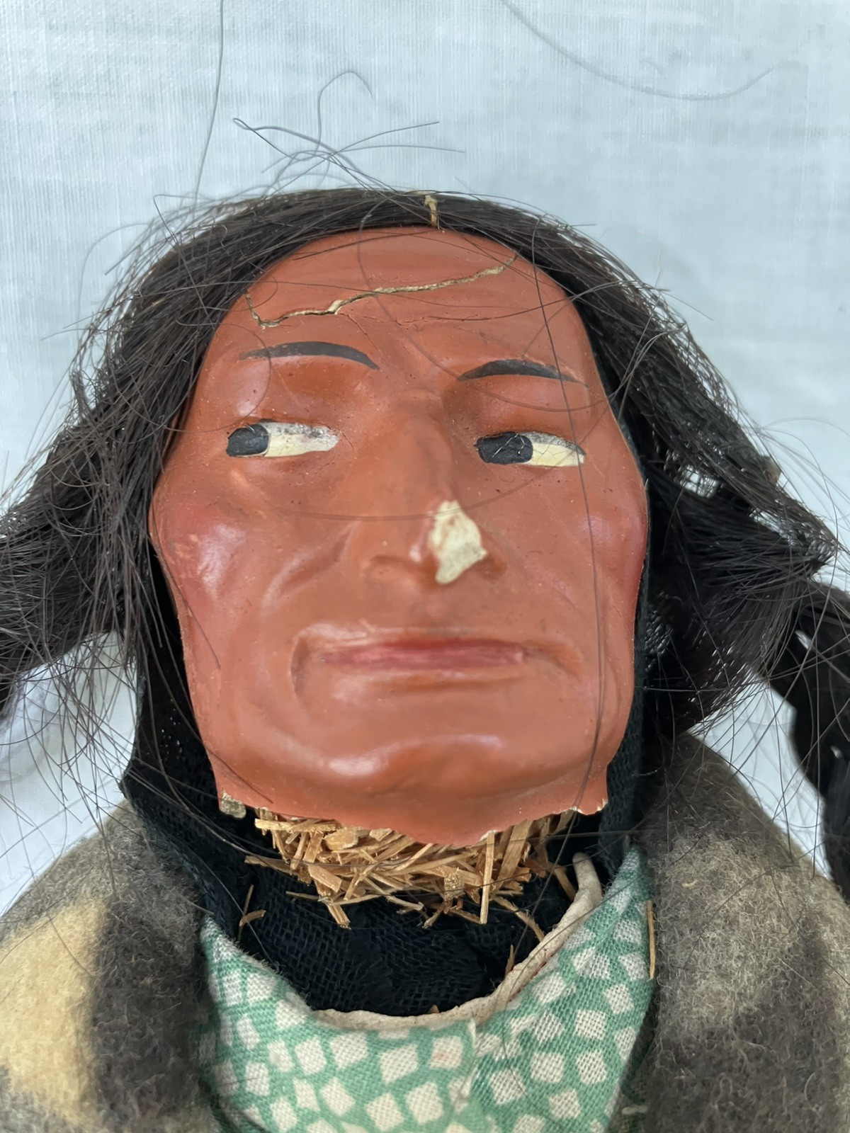 Vintage Skookum Male Native American Doll - 13 Inches Tall