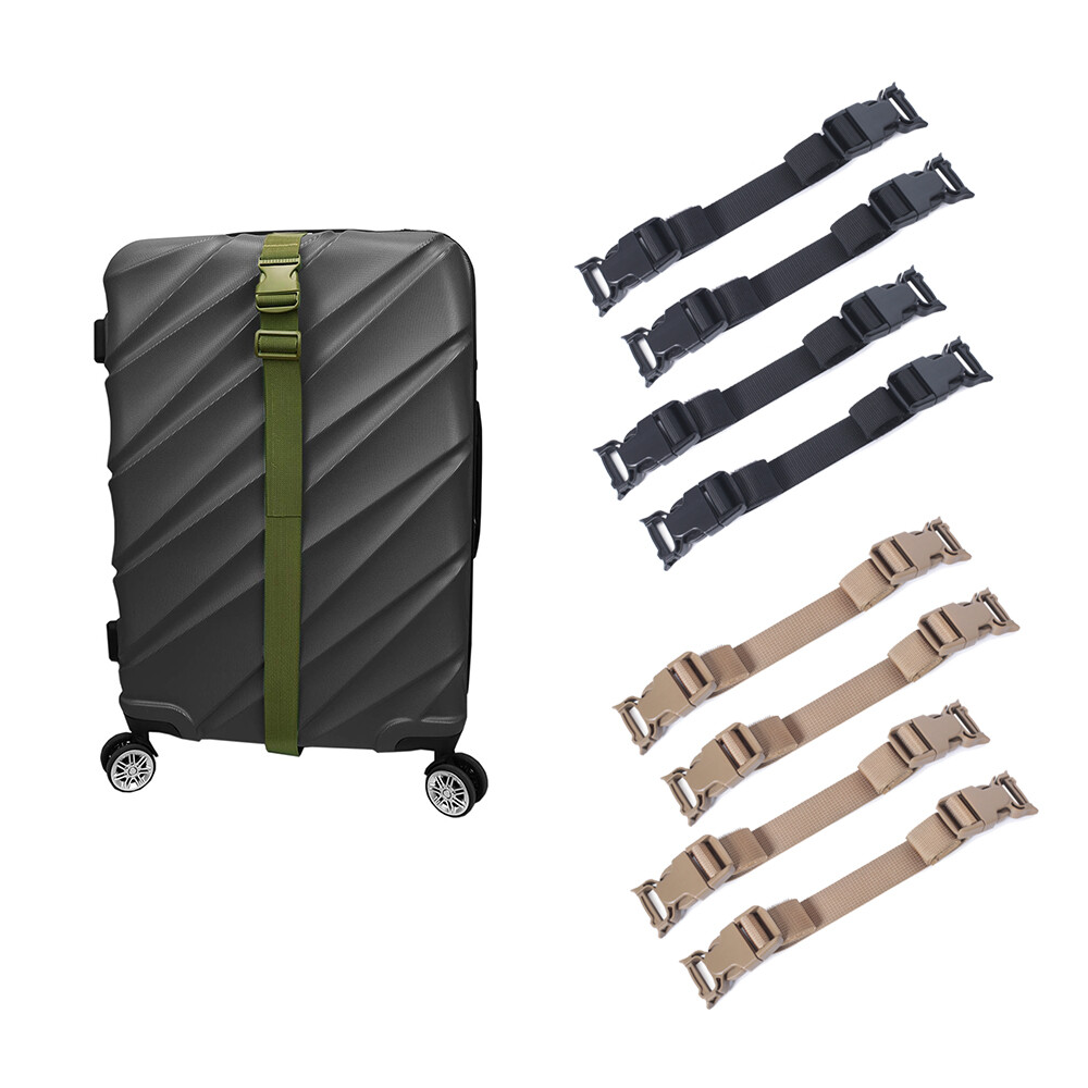 4pcs Tactical Molle Fixed Strap Backpack Straps Nylon Accessories with Buckle