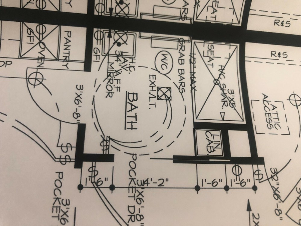 Architectural plans for handicap accessible duplex