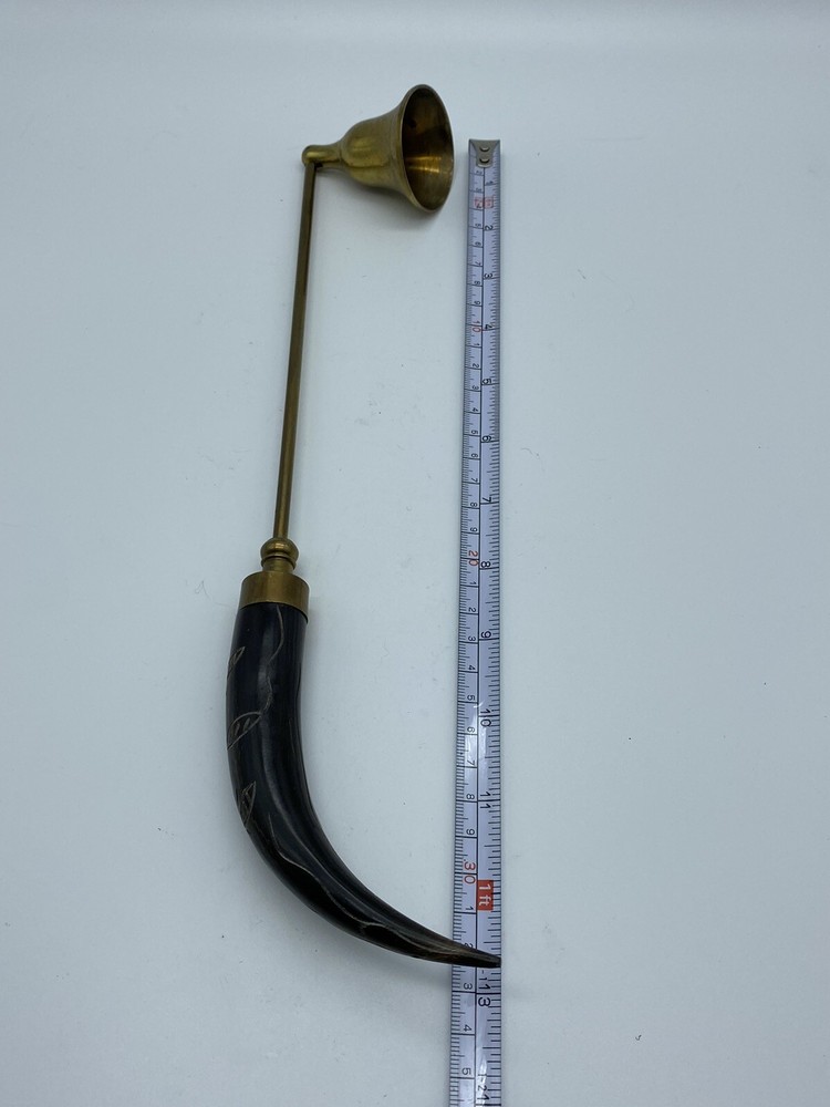 Brass Hinged Long Handled Candle Snuffer