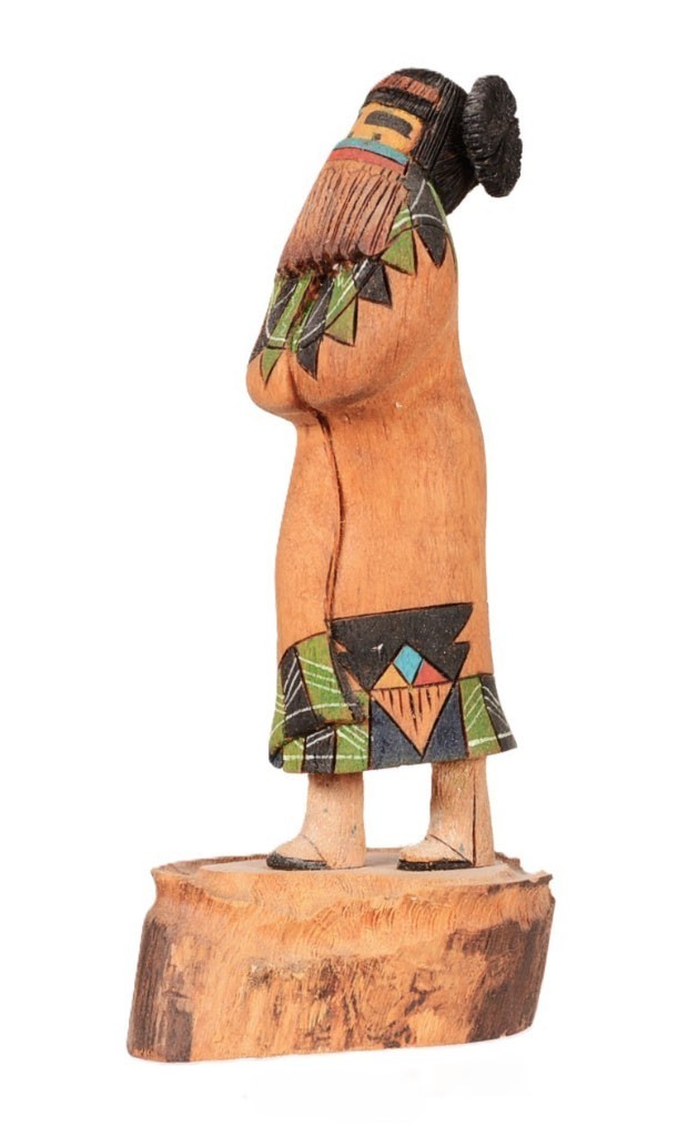 Hopi Kachina Maiden Doll By Wally Navasie Late 20th Century