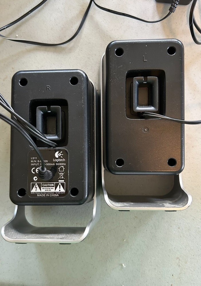 Logitech LS11 2.0 Stereo Speaker System- Portable Computer Speakers- Tested