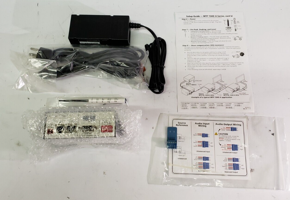 EXTRON ELECTRONICS MTP RL 15HD A Receiver w/Versatool WITH ACCESSORIES