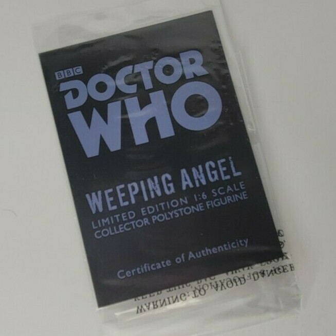 Weeping Angel Doctor Who Big Chief Studios Statue REPLACEMENT COA ONLY