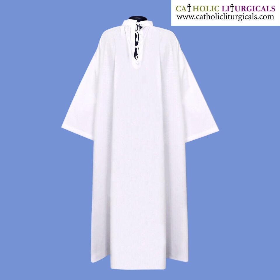 NEW Traditional White Alb, Cotton Plain White Alb