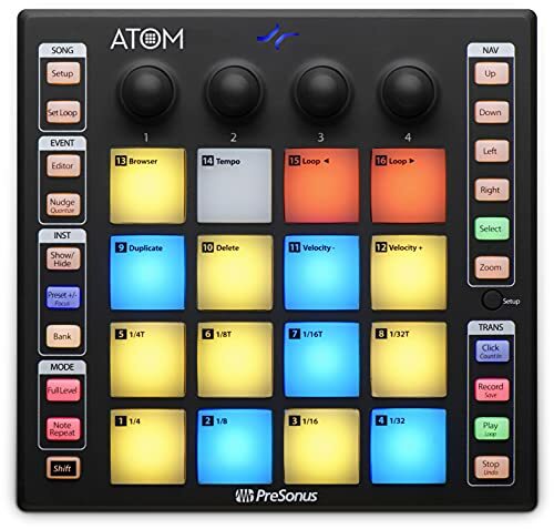 PreSonus Atom Production & Performance Midi Pad Controller w/Studio One Artist