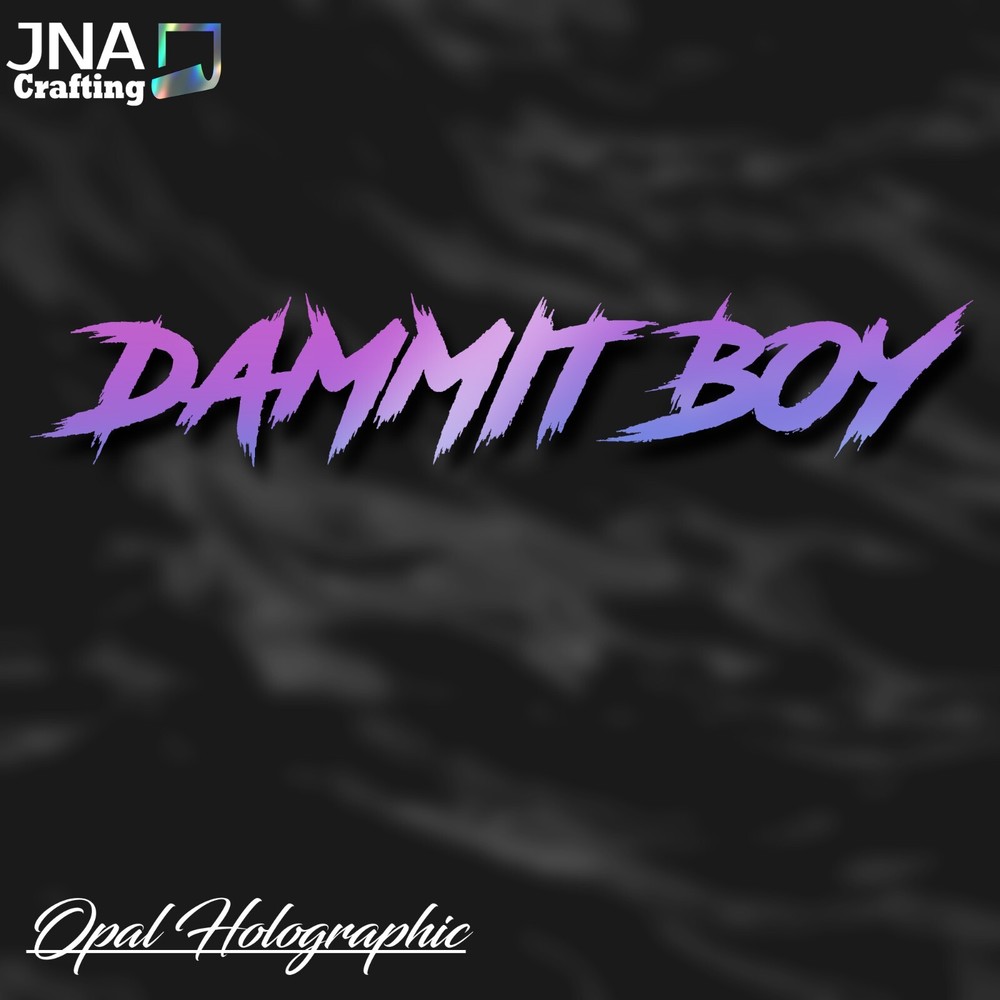 Dammit Boy Decal - Choose Your Color!!