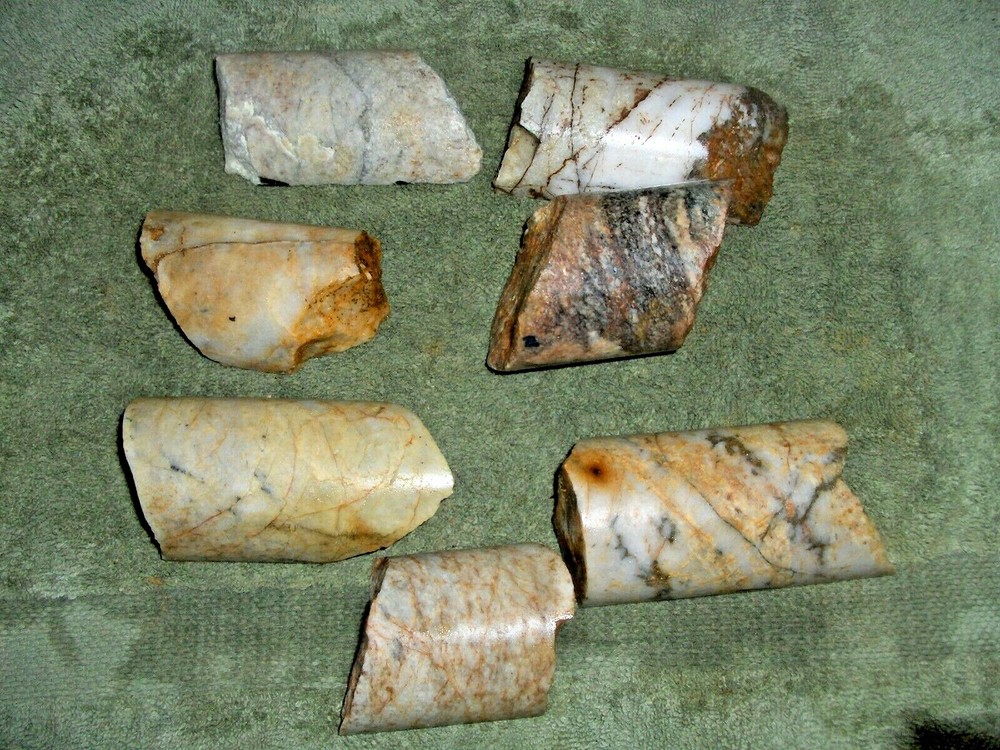 Split Core Samples From Alaska Gold Mine 7 Pieces Drill Core Samples #14