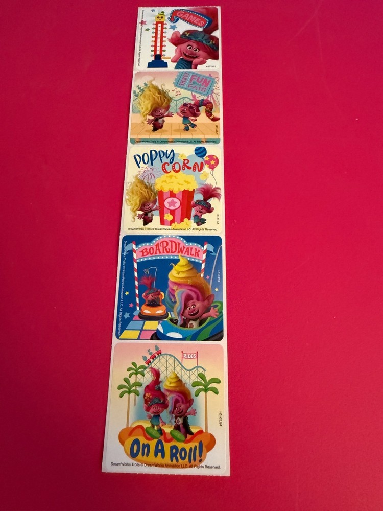 STICKER SHEET: Trolls dreamworks