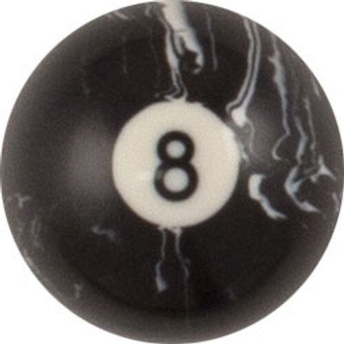 Action #8 Black Marble Replacement Pool Ball - RBBM