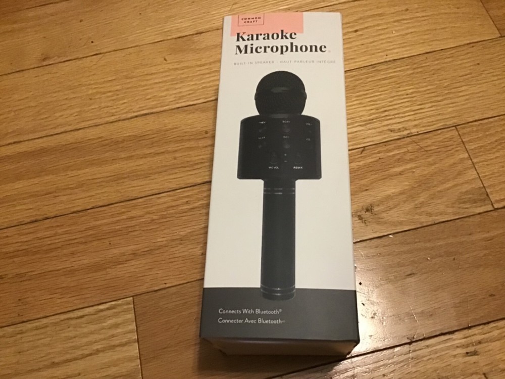 karaoke microphone bluetooth new sealed common craft microphone New box