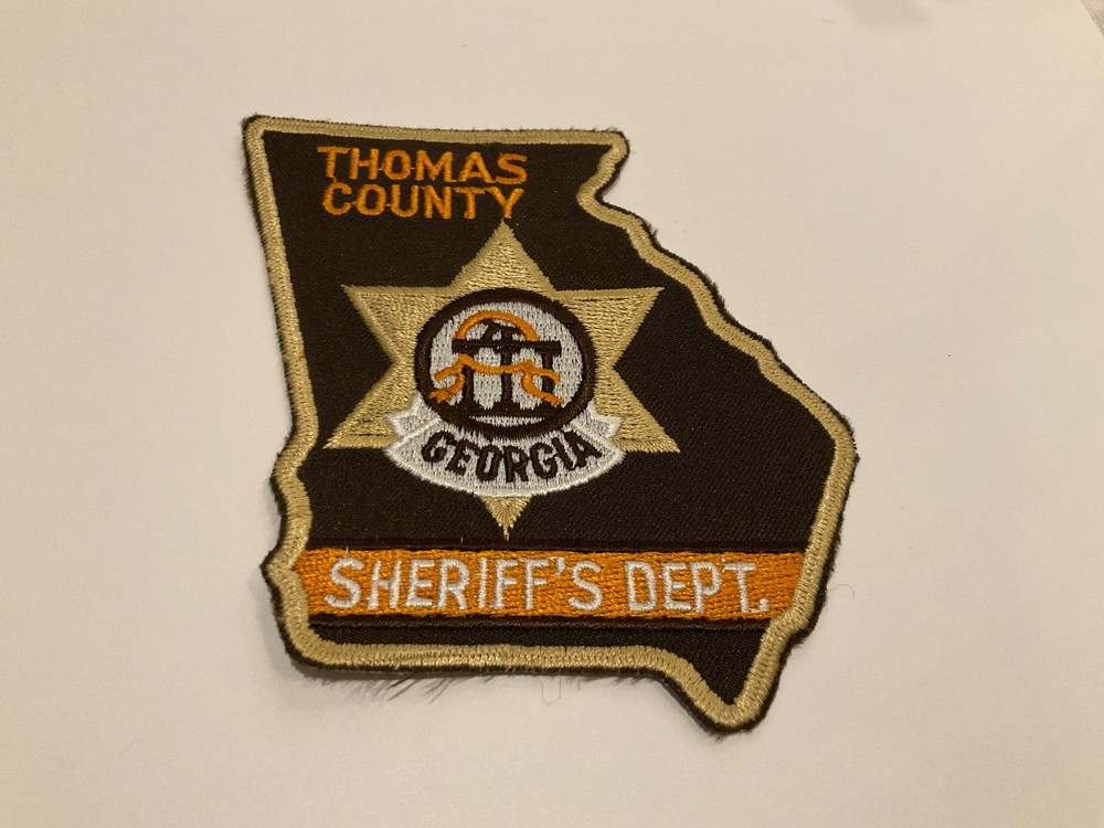 State Shaped Thomas County Sheriff State Georgia GA