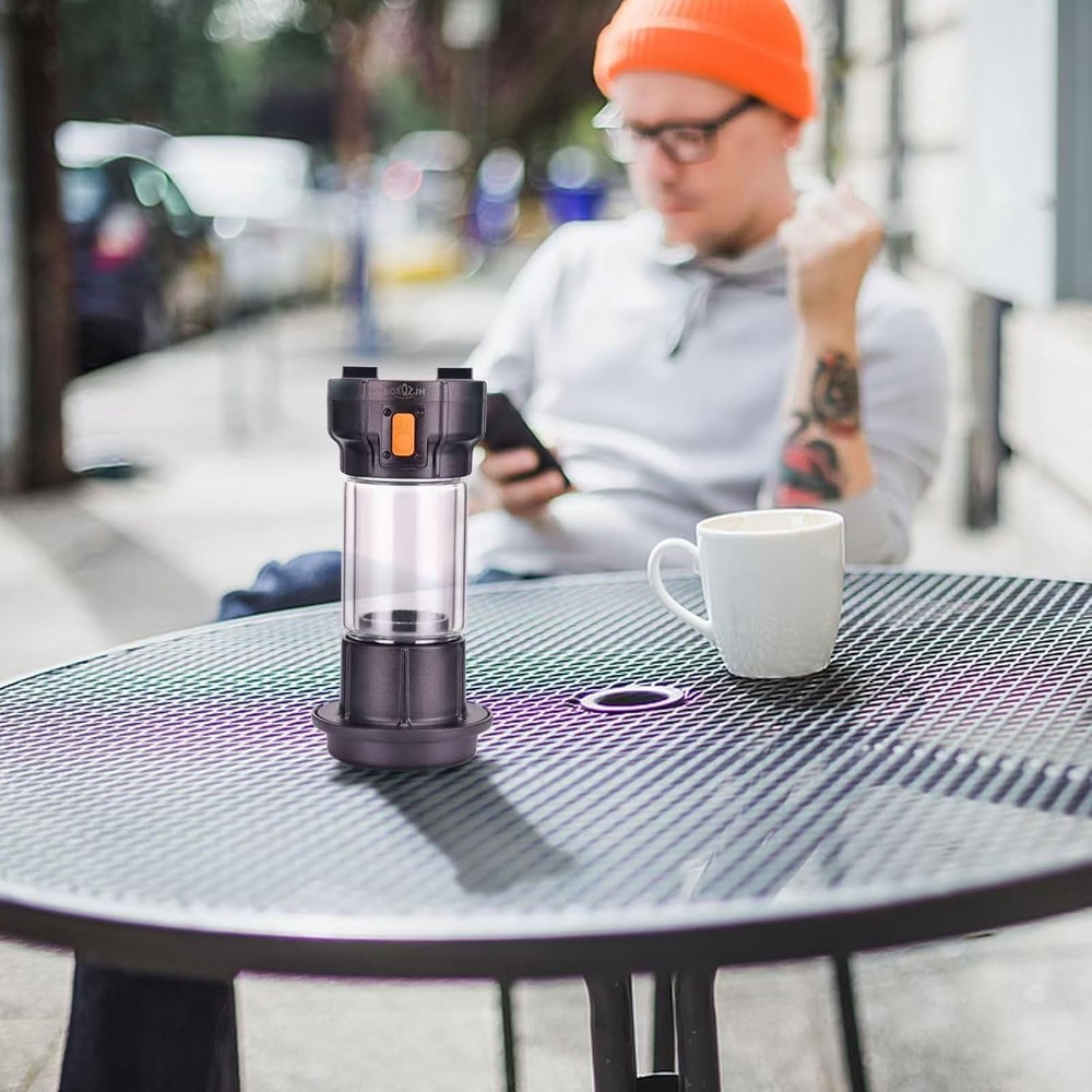 Battery-Powered Coffee Maker with Strong Button Feature - Perfect for Adventures