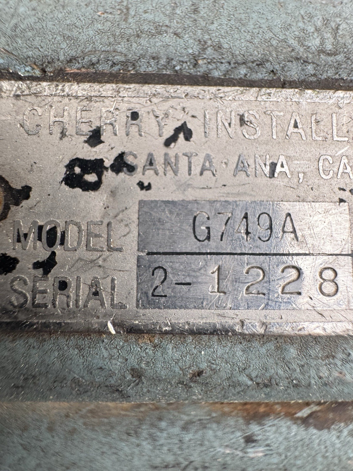 Cherry Installation Tool Hand Rivet Gun Cherry Textron G749A