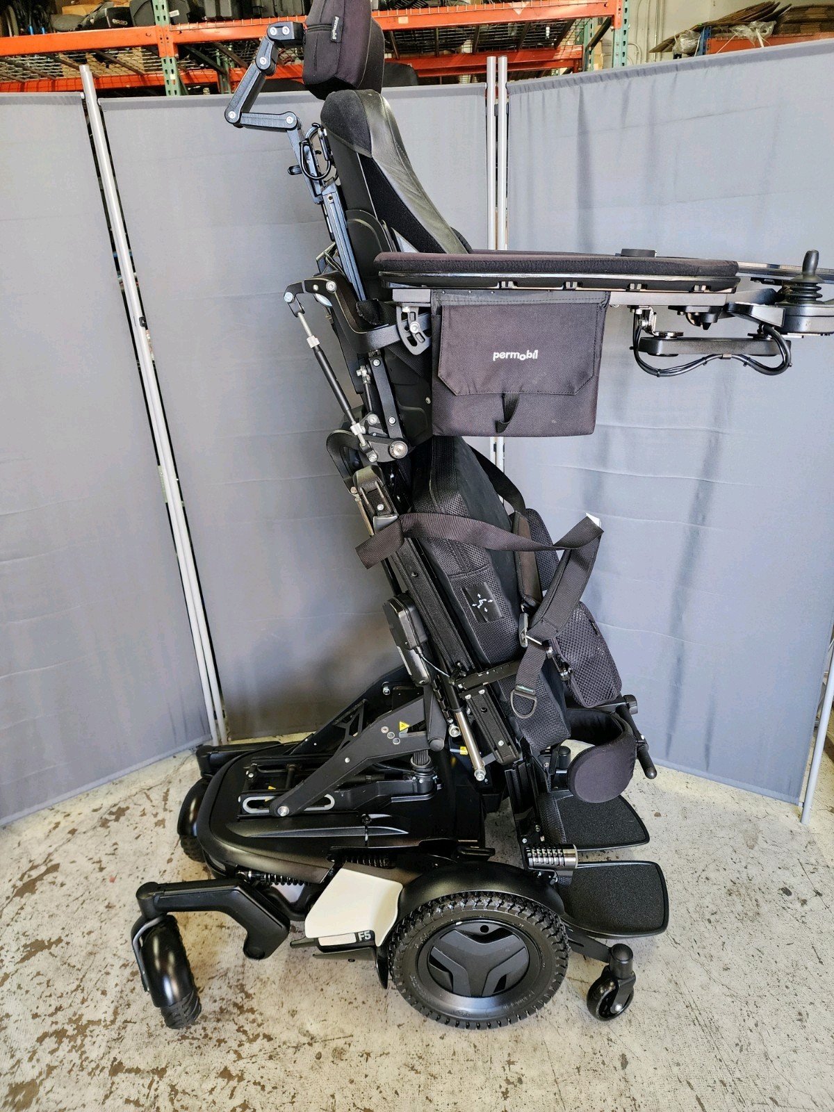 Permobil F5 VS Verical Stander 14" Seat Lift, Recline, Tilt, Leg, Lights 7.5MPH