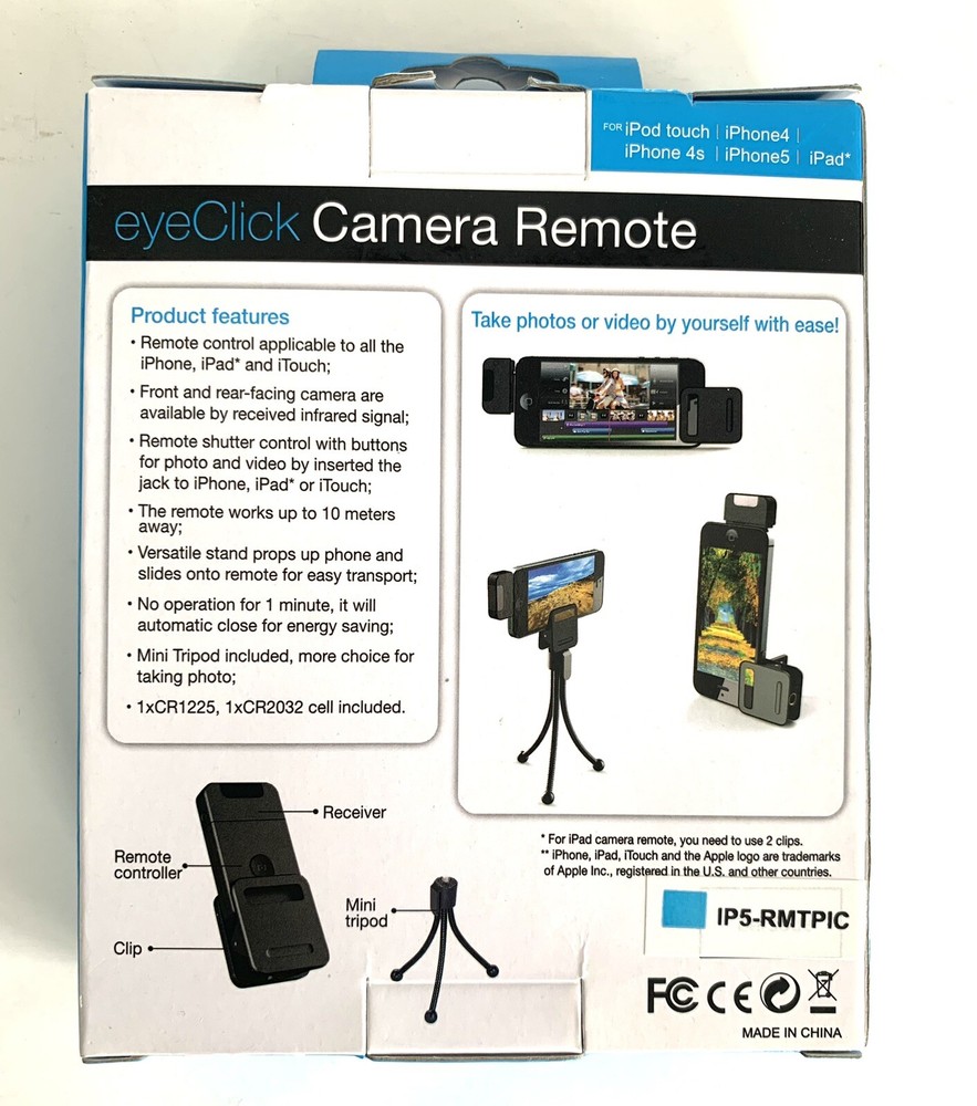 eyeClick Camera Remote For IPod, IPhone 4,4S,5, IPad