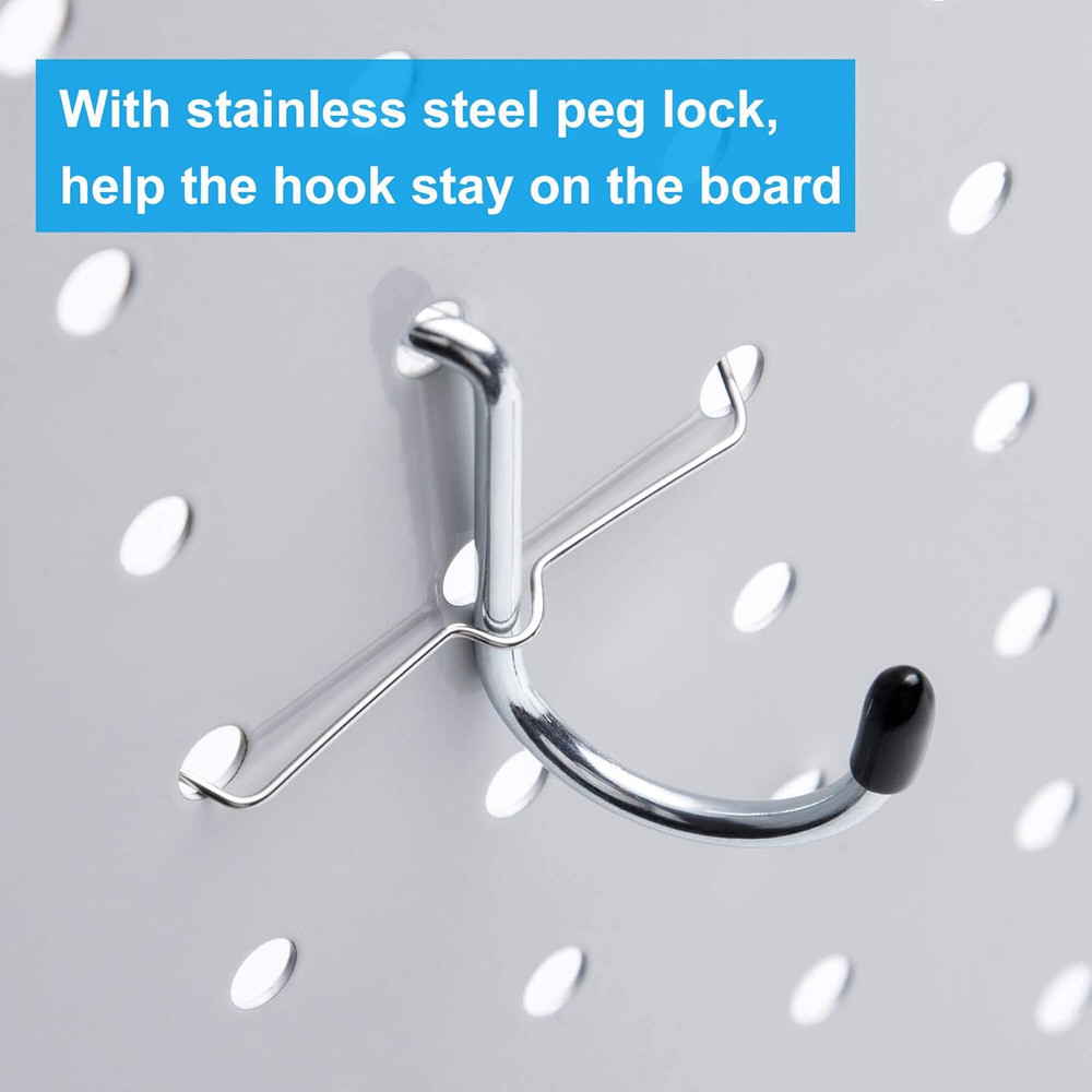 Pegboard Hooks Assortment, for Organizing Various Tools, with Pegboard Bins, 165