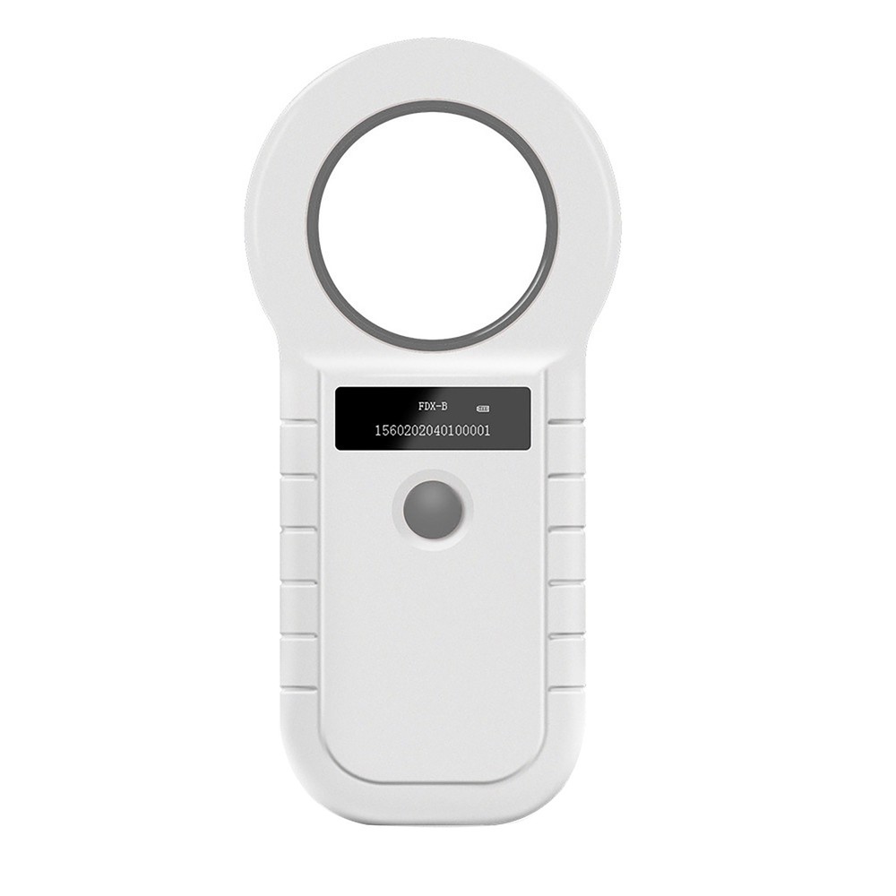 OLED Display Screen Pet Dog Cat Tag ID Reader FDX-B EMID Chip Scanner With Cable