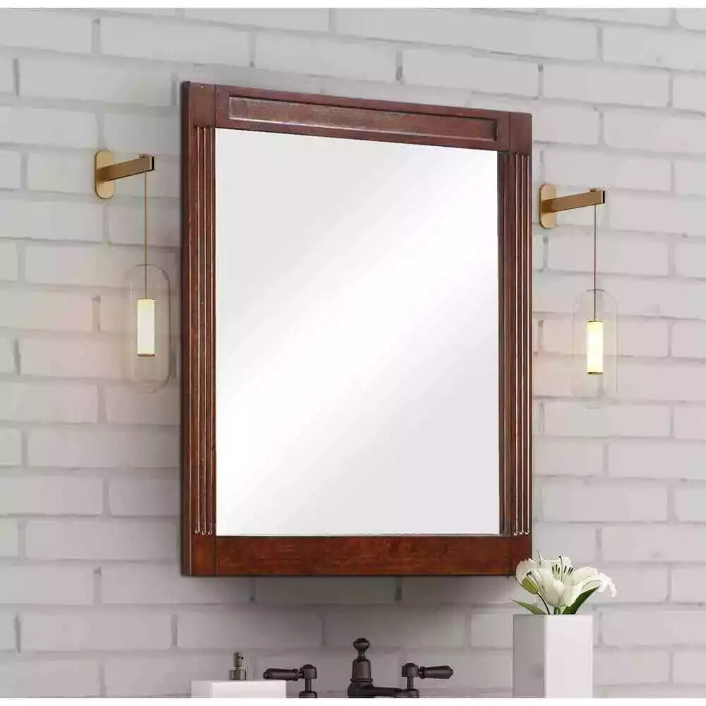 Home Decorators Collection 24" x 29" Rectangular Wood Framed Vanity Mirror