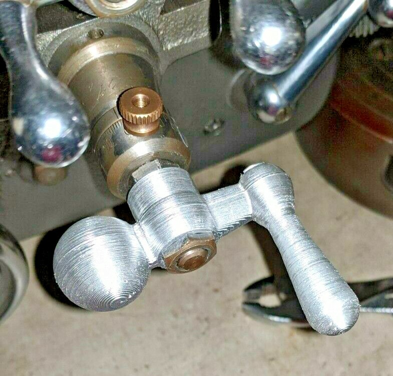 Atlas Craftsman 10" and 12" Lathe Crossfeed Ball  Crank Thumb Hand Wheel handle