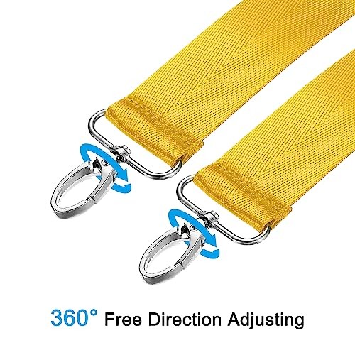 Shoulder Strap, Nylon Adjustable Replacement Strap with Anti-Slip Yellow