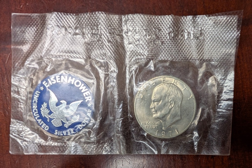1971 Ike silver dollar