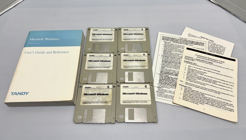 Microsoft Windows Operating System Version 3.1 Tandy OEM