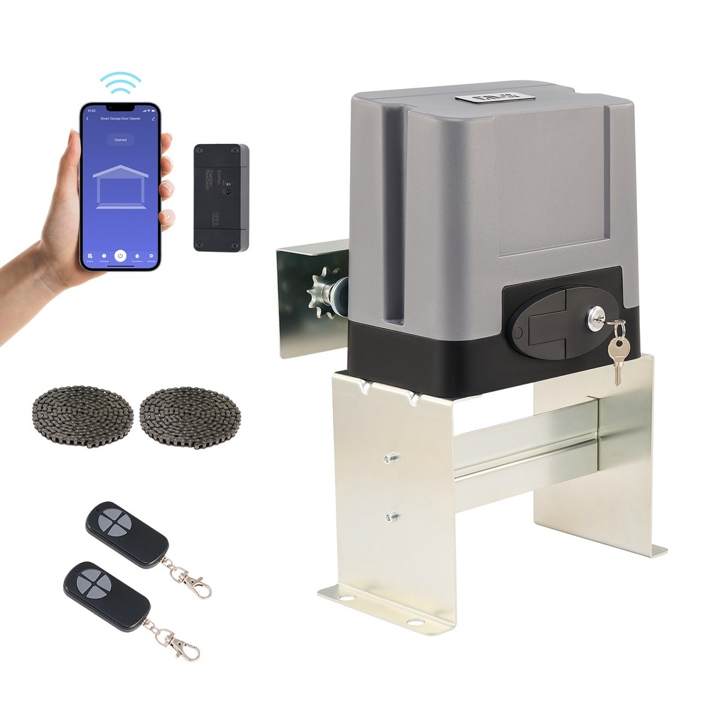 CO-Z 1400Lb APP Control Automatic Gate Opener Operator with 2 Remote Controls