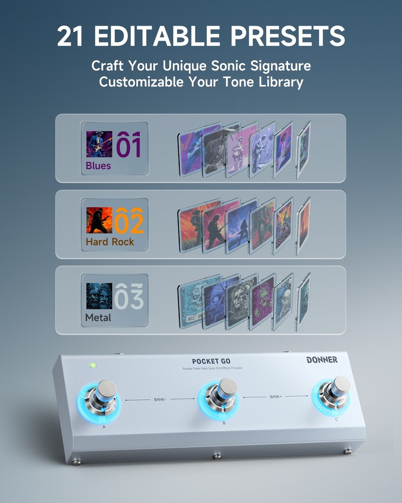 Donner Pocket Go Multi Effects Pedal