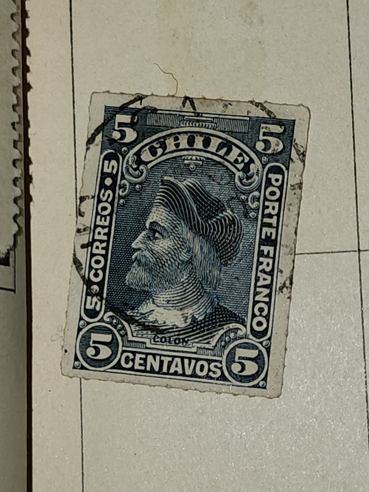 Foreign Chile 5c Stamp Used - #H146