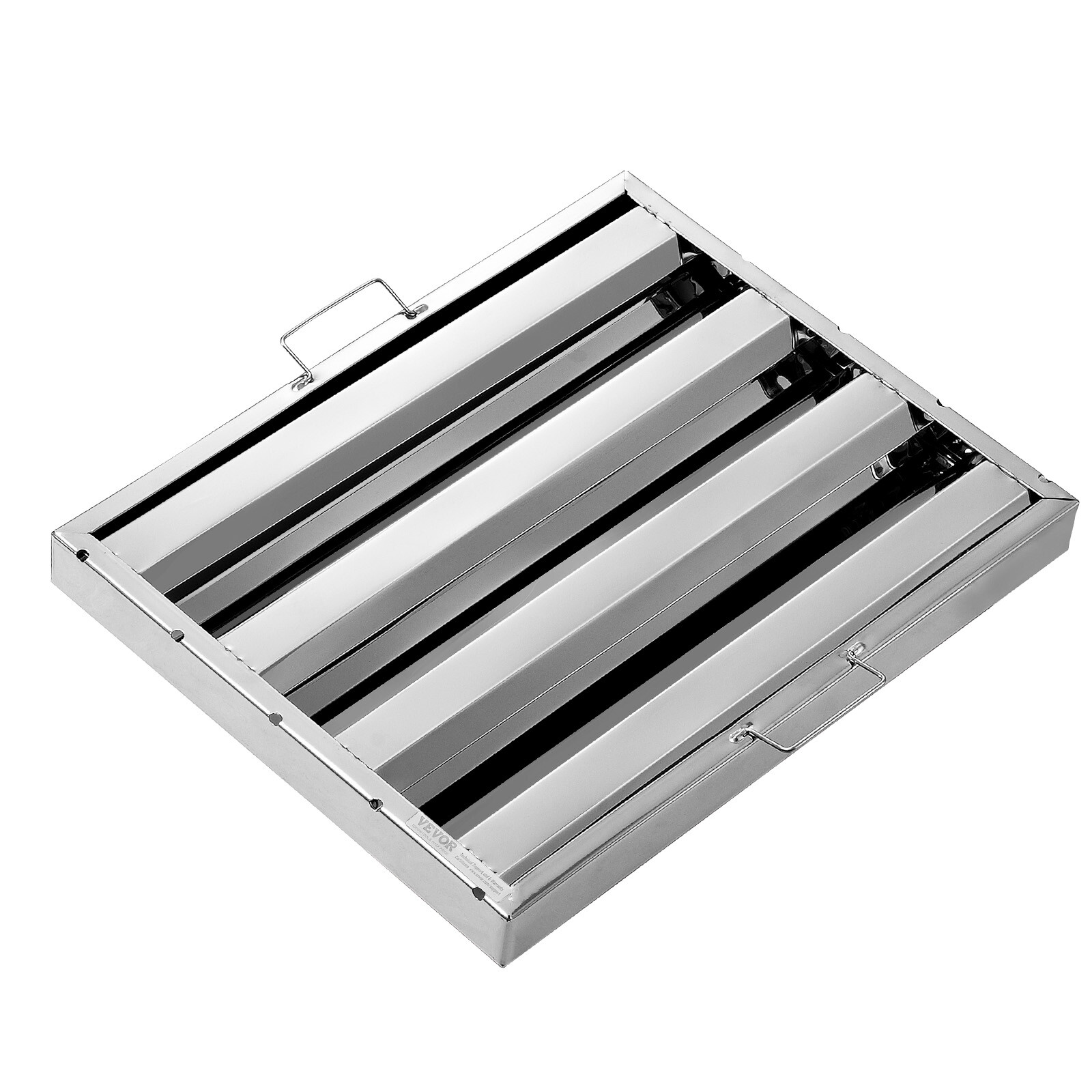 VEVOR 6Pcs 16"x20" Hood Grease Baffle Commercial Exhaust Filter Stainless Steel