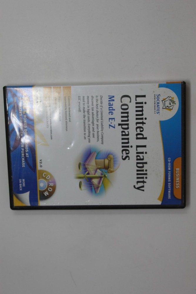 Socrates Limited Liability Companies Made E-z Cd-rom Software