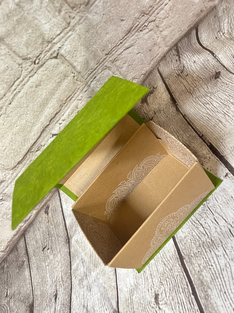 AVEDA FOLDABLE CARTON Gift EMPTY Box with ribbon #Small - NEW