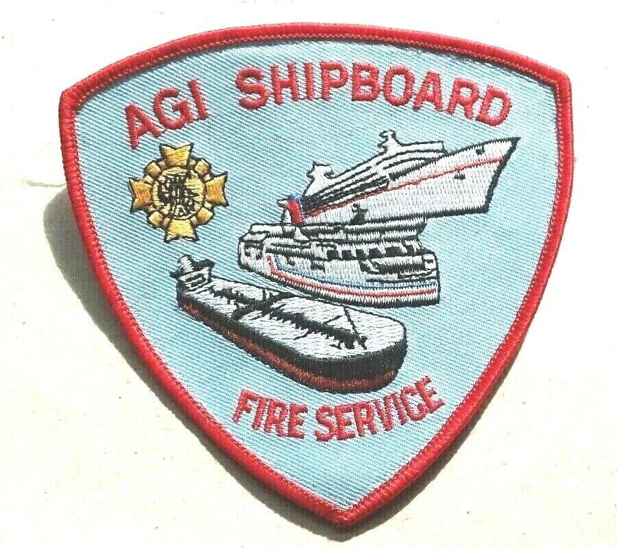 RARE AGI Shipboard Fire Service Patch