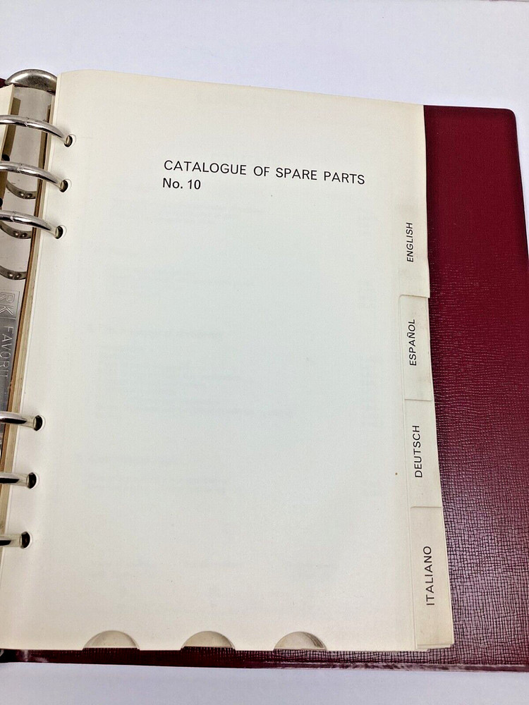 Longines #10 Technical Caliber Dictionary Parts Watch Technical Document