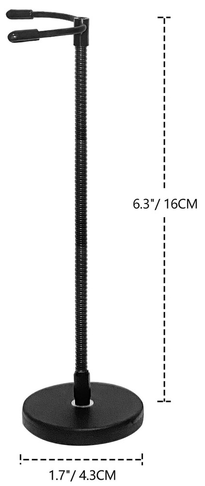 Action Figure Stand with Magnetic Base –Stop Motion Rig 2 Pack Black