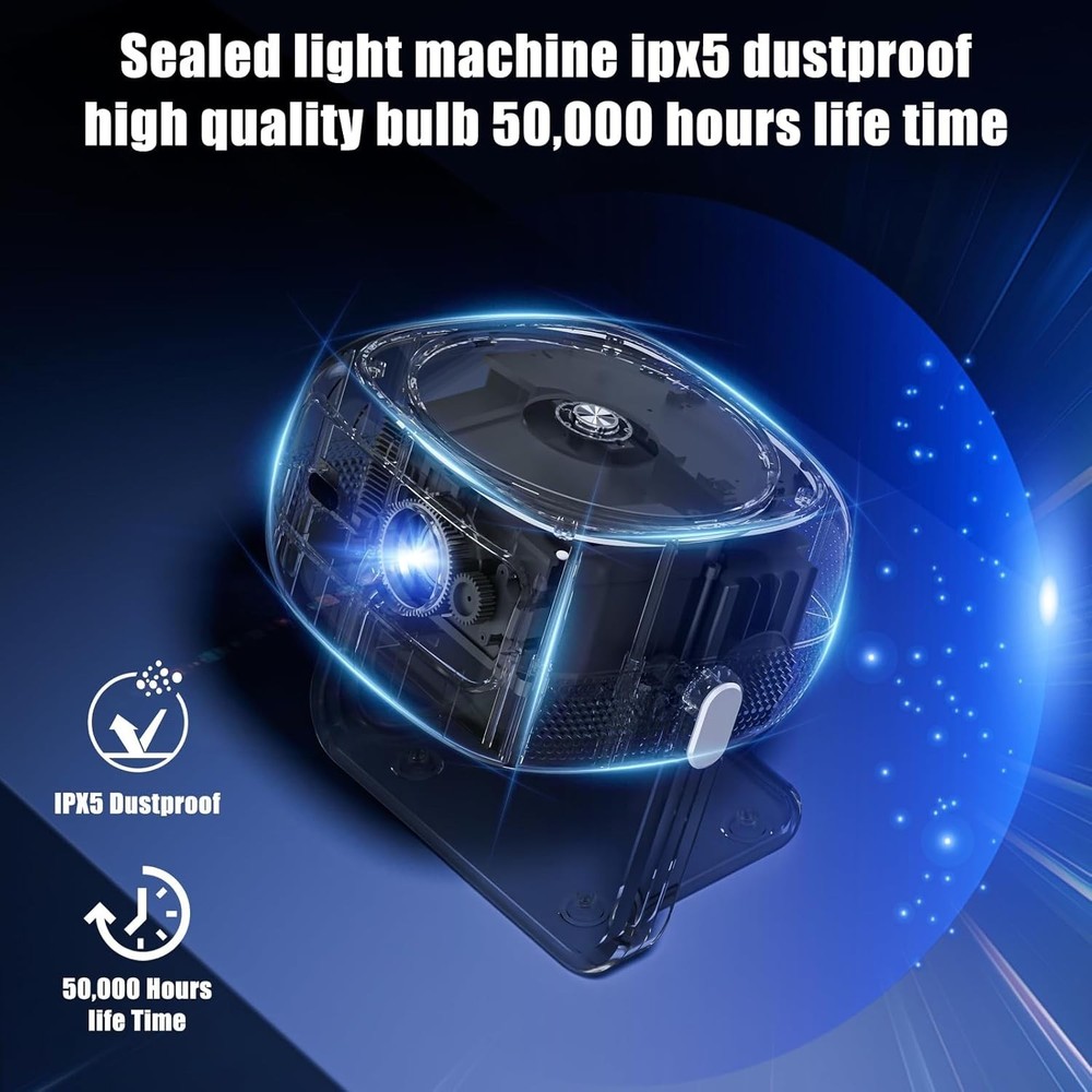 Native 1080P HD Projector 4K Support, WiFi 6, Bluetooth, Motorized Focus, Smart
