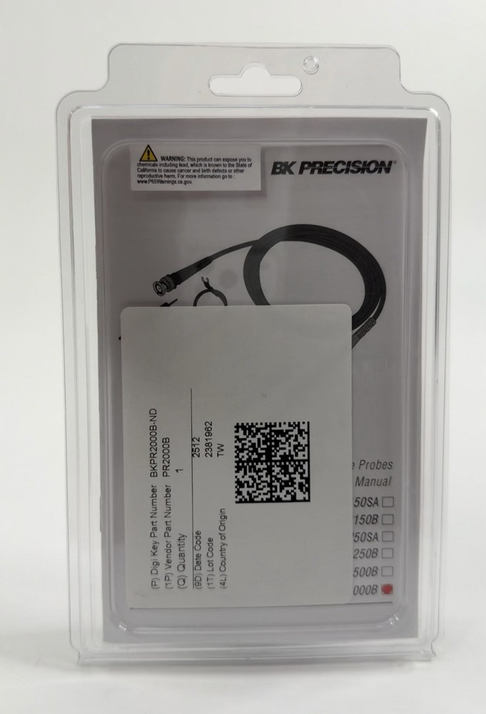 B&K Precision Hv 44A High Voltage Probe Meter