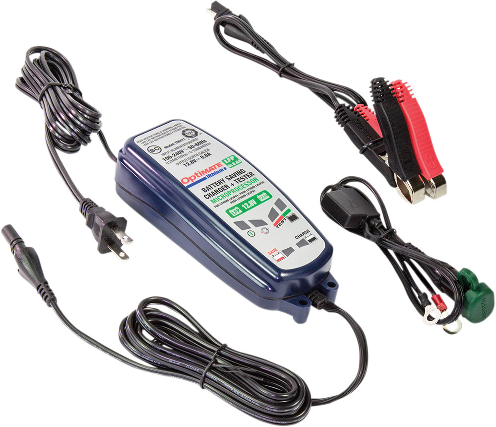 TecMate TM471 Optimate Lithium LFP Charger & Tester - 0.8A