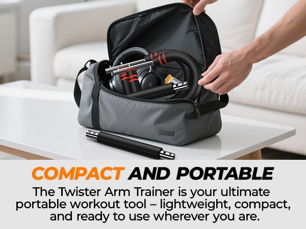 HTM Twister Arm Trainer, Adjustable Twister Arm Chest Exerciser Strength Trainer