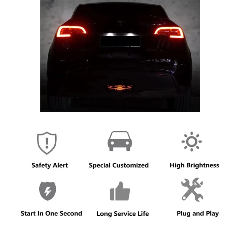 Tail Lights for 2017-2022 Model Y Bumper Lamp Driving Brake Light